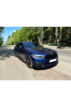 Dokładka Spoiler Splitter Przód BMW G30 G31 Przedlift MP Styl Czarny Połysk